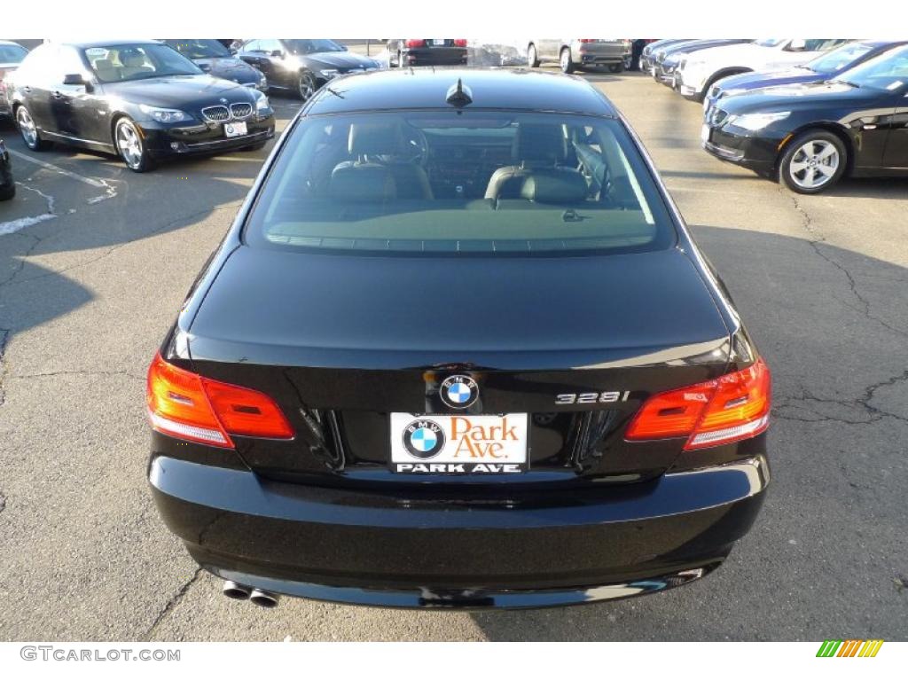 2010 3 Series 328i xDrive Coupe - Jet Black / Black photo #14