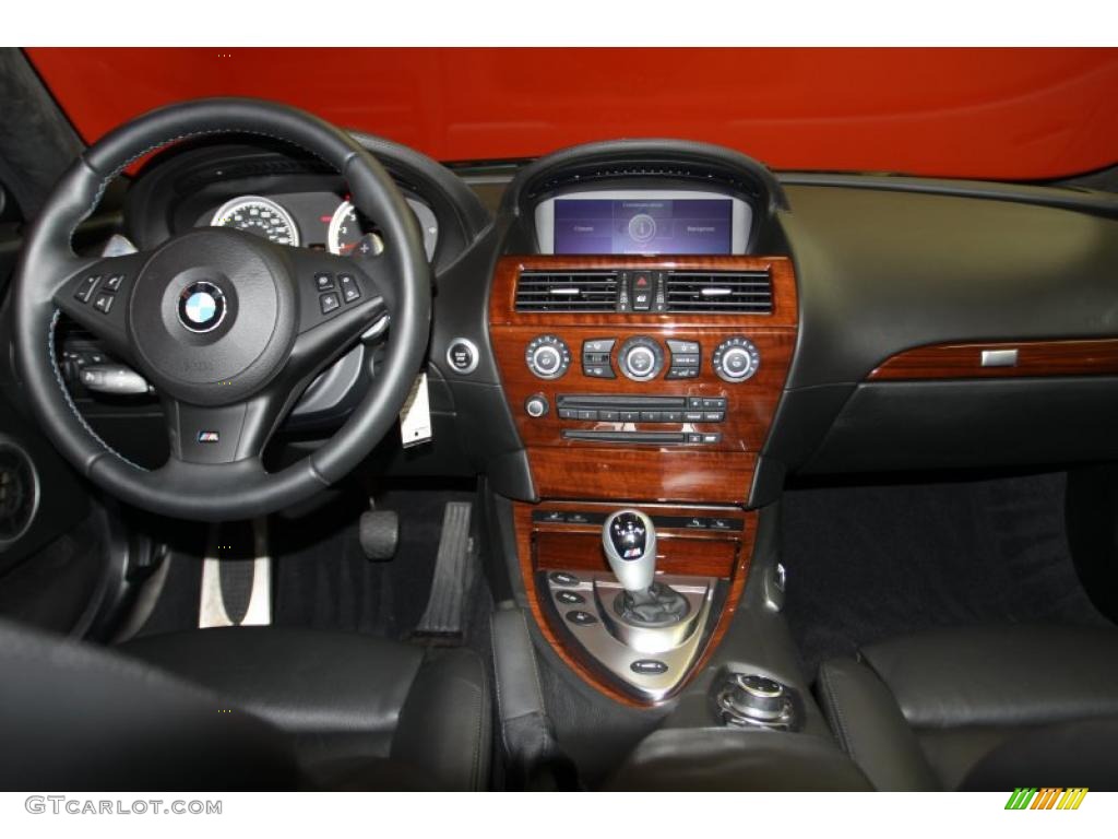 2009 BMW M6 Coupe Black Merino Leather Dashboard Photo #42569217