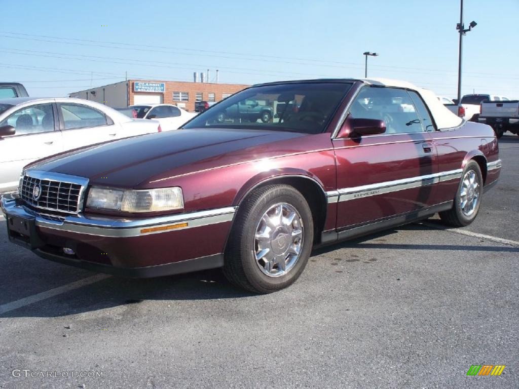 1993 Eldorado Touring Coach Builders Limited Convertible - Dark Garnet Red Metallic / Tan photo #1