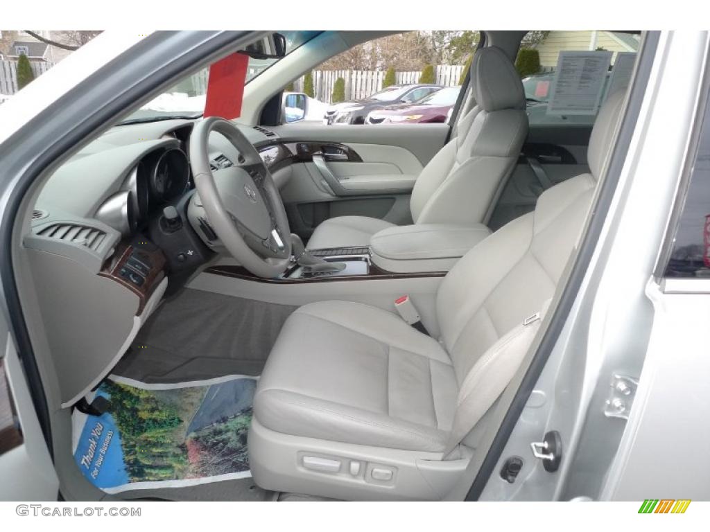 Taupe Gray Interior 2010 Acura MDX Technology Photo #42573402
