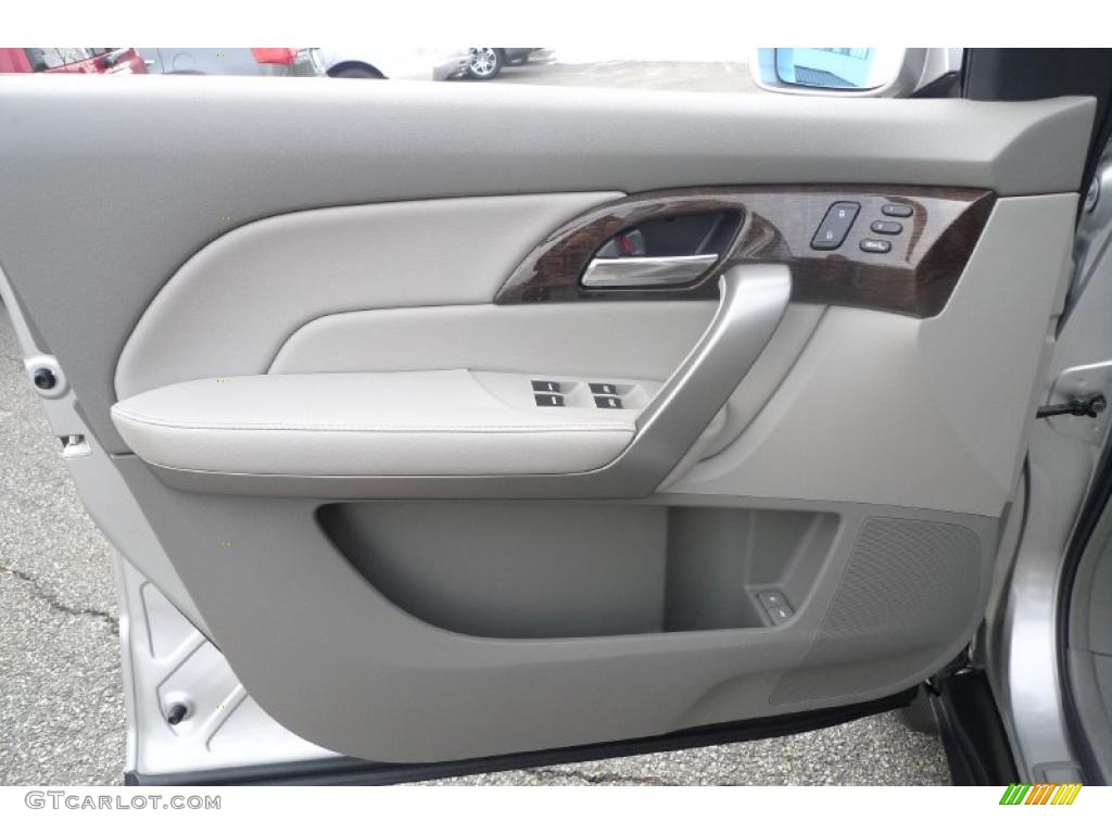 2010 Acura MDX Technology Taupe Gray Door Panel Photo #42573626