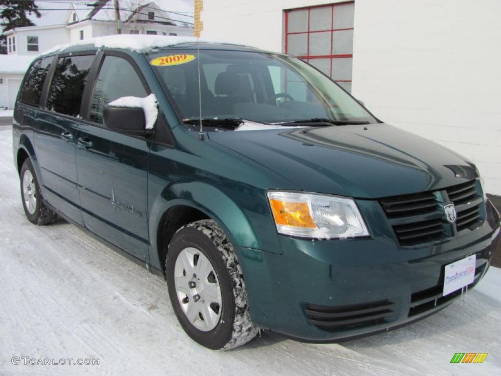 2009 Grand Caravan SE - Melbourne Green Pearl / Medium Slate Gray/Light Shale photo #17