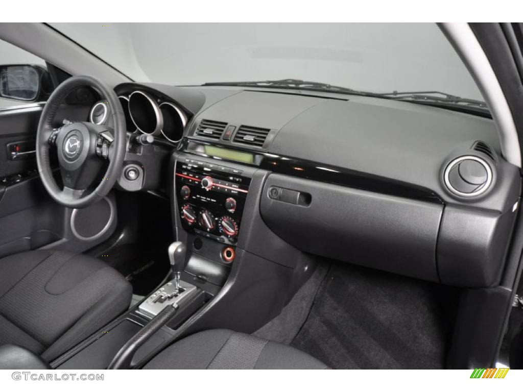 Black Interior 2009 Mazda MAZDA3 s Sport Sedan Photo #42579418