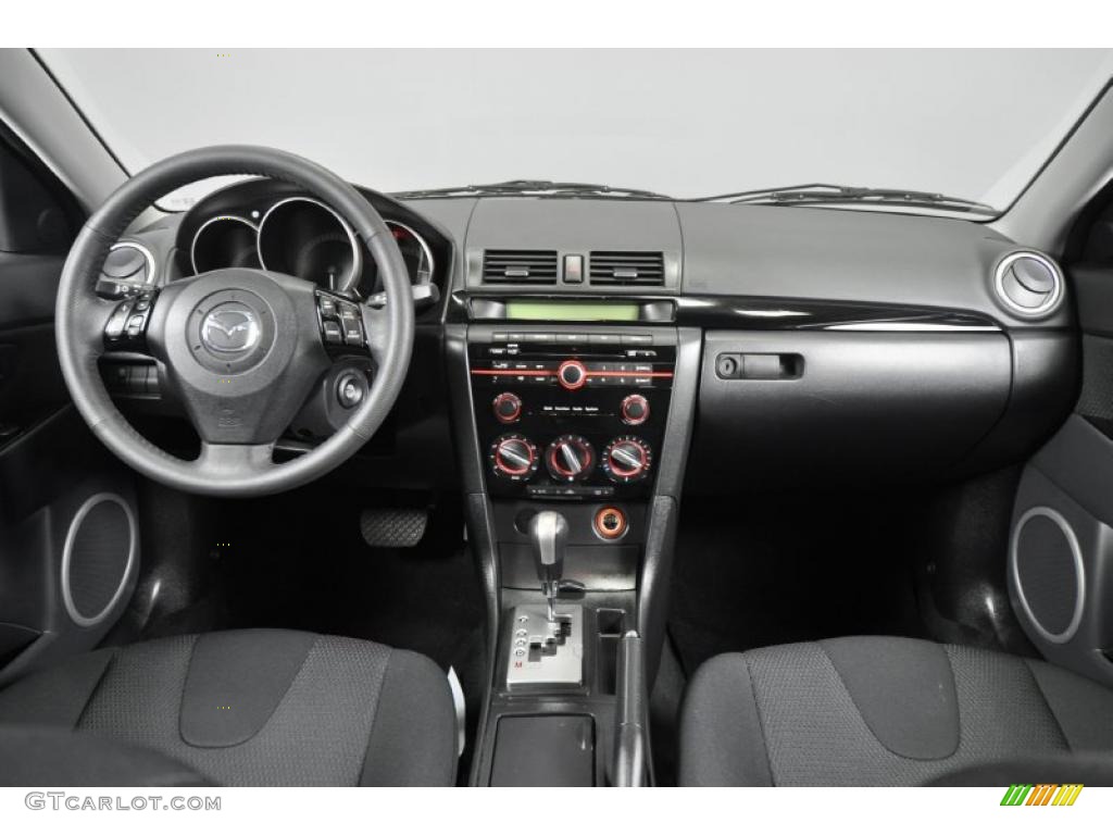 2009 Mazda MAZDA3 s Sport Sedan Black Dashboard Photo #42579490