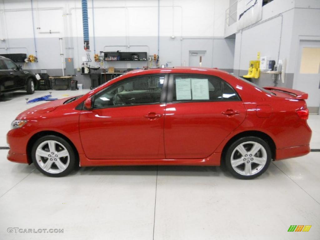 2009 Corolla XRS - Barcelona Red Metallic / Dark Charcoal photo #8