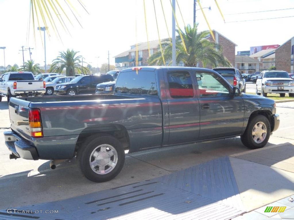 2006 Sierra 1500 SL Extended Cab - Stealth Gray Metallic / Dark Pewter photo #5