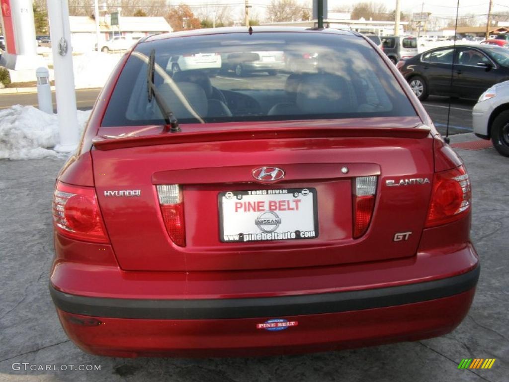 2004 Elantra GT Hatchback - Crimson Dark Red / Dark Gray photo #6