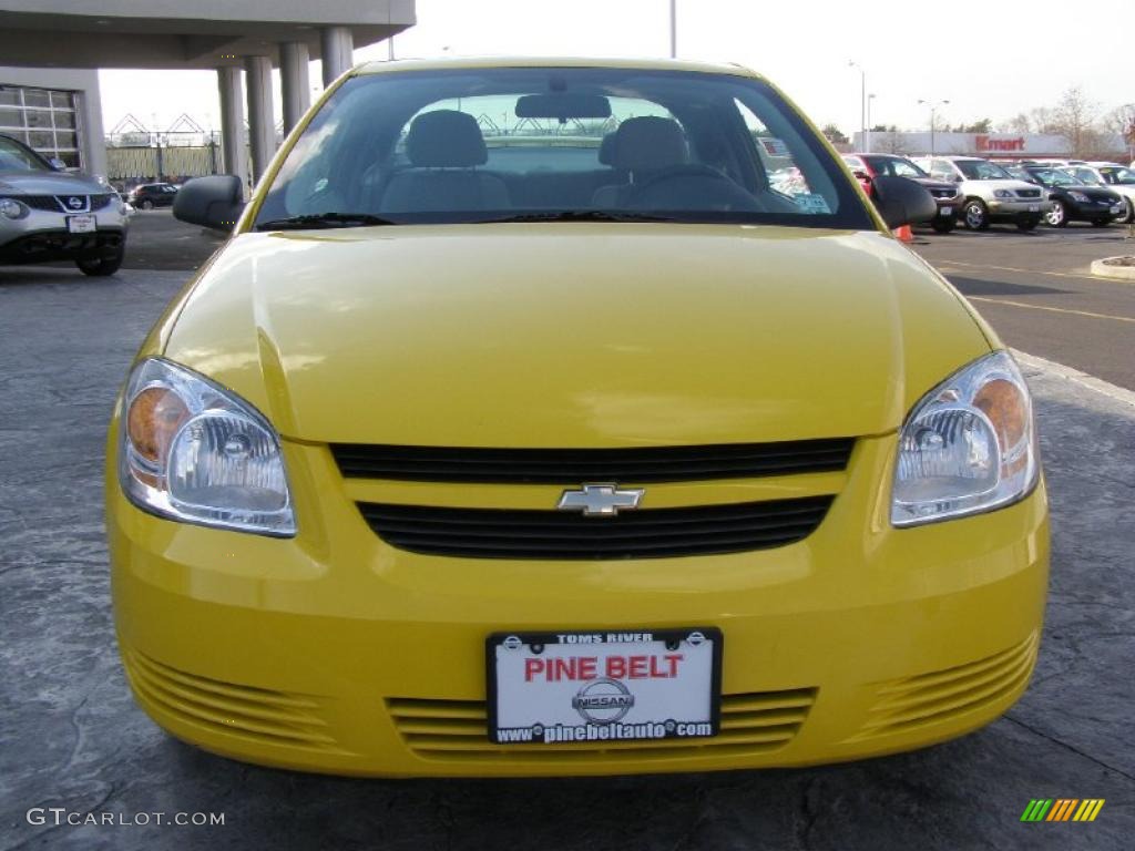 2007 Cobalt LS Coupe - Rally Yellow / Gray photo #2