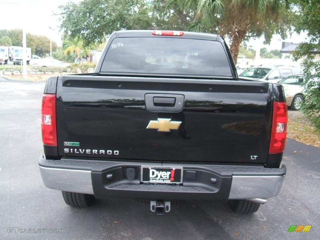 2011 Silverado 1500 LT Crew Cab 4x4 - Black / Light Cashmere/Ebony photo #5