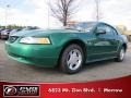 2000 Electric Green Metallic Ford Mustang V6 Coupe  photo #1