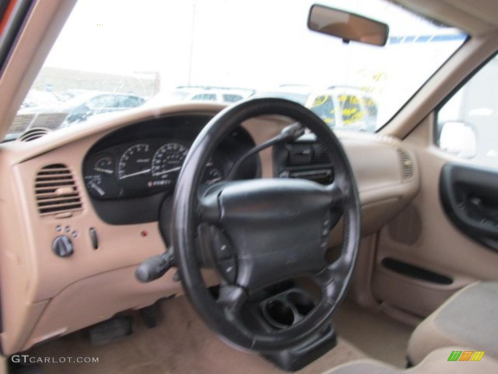 2000 Ranger XLT SuperCab 4x4 - Mandarin Gold Metallic / Medium Prairie Tan photo #8