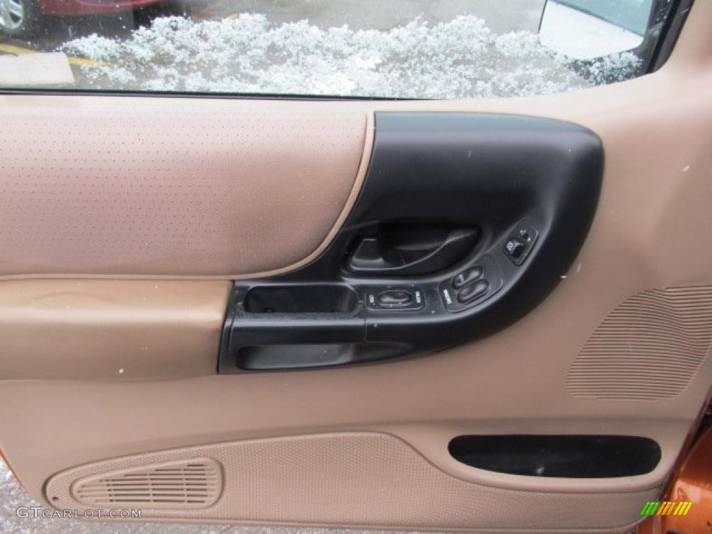 2000 Ranger XLT SuperCab 4x4 - Mandarin Gold Metallic / Medium Prairie Tan photo #9