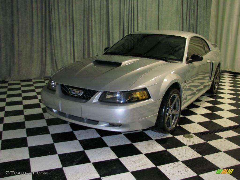 2003 Mustang GT Coupe - Silver Metallic / Dark Charcoal photo #3