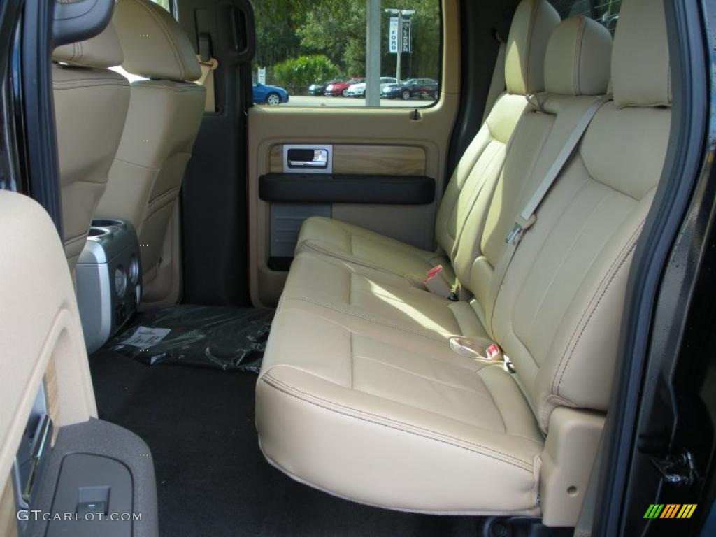 Pale Adobe Interior 2011 Ford F150 Lariat SuperCrew 4x4 Photo #42588794