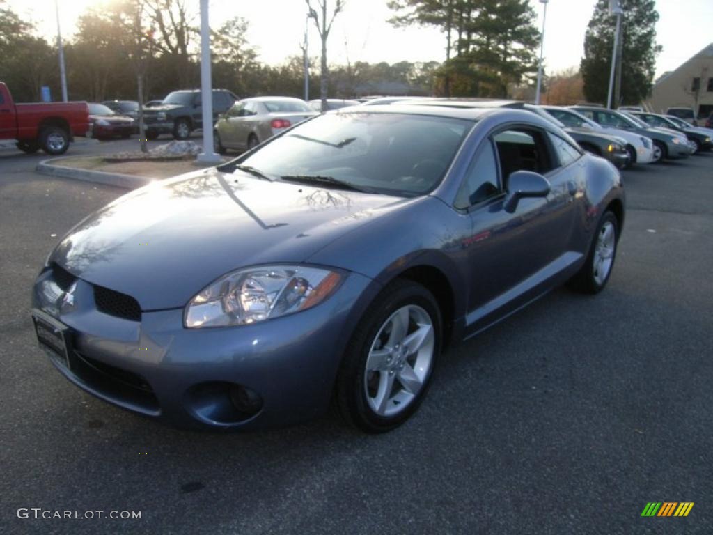 2007 Eclipse GS Coupe - Still Blue Pearl / Dark Charcoal photo #1