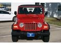 2004 Flame Red Jeep Wrangler X 4x4  photo #2