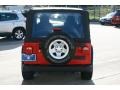 2004 Flame Red Jeep Wrangler X 4x4  photo #6