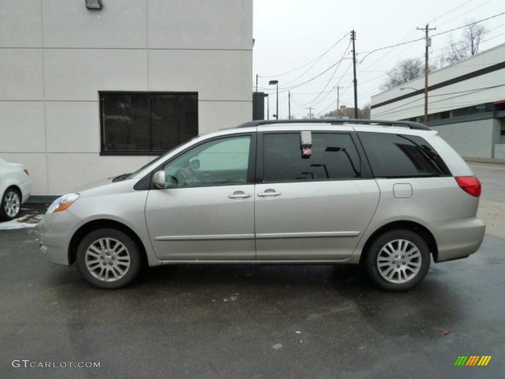 2008 Sienna Limited AWD - Silver Shadow Pearl / Stone photo #1