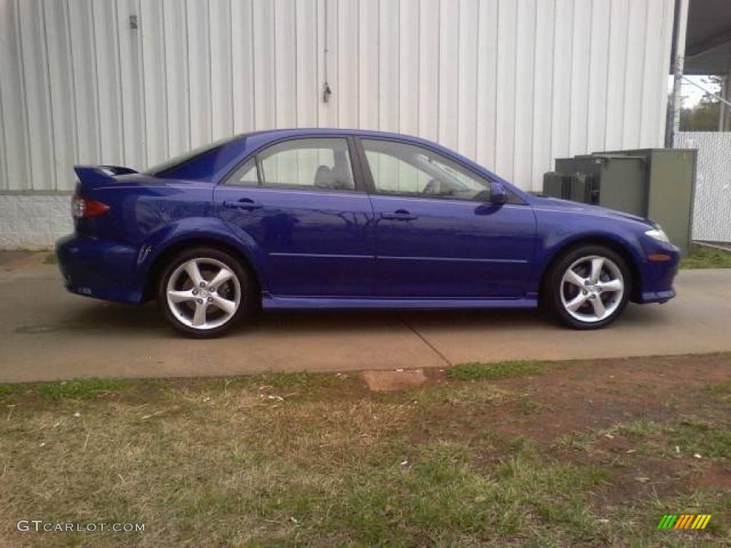 Sonic Blue Pearl 2003 Mazda MAZDA6 s Sedan Exterior Photo #42592826