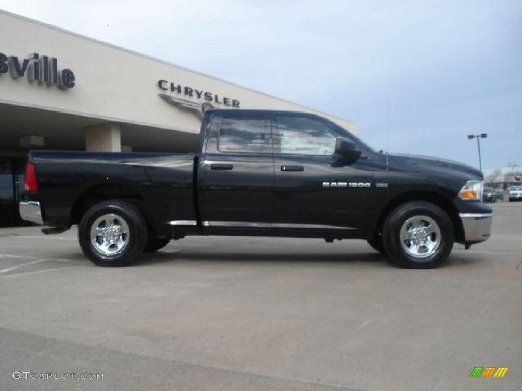 Brilliant Black Crystal Pearl 2011 Dodge Ram 1500 ST Quad Cab Exterior Photo #42593780