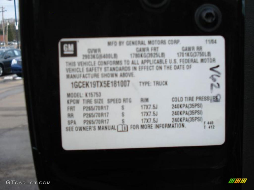 2005 Silverado 1500 LS Extended Cab 4x4 - Black / Medium Gray photo #40