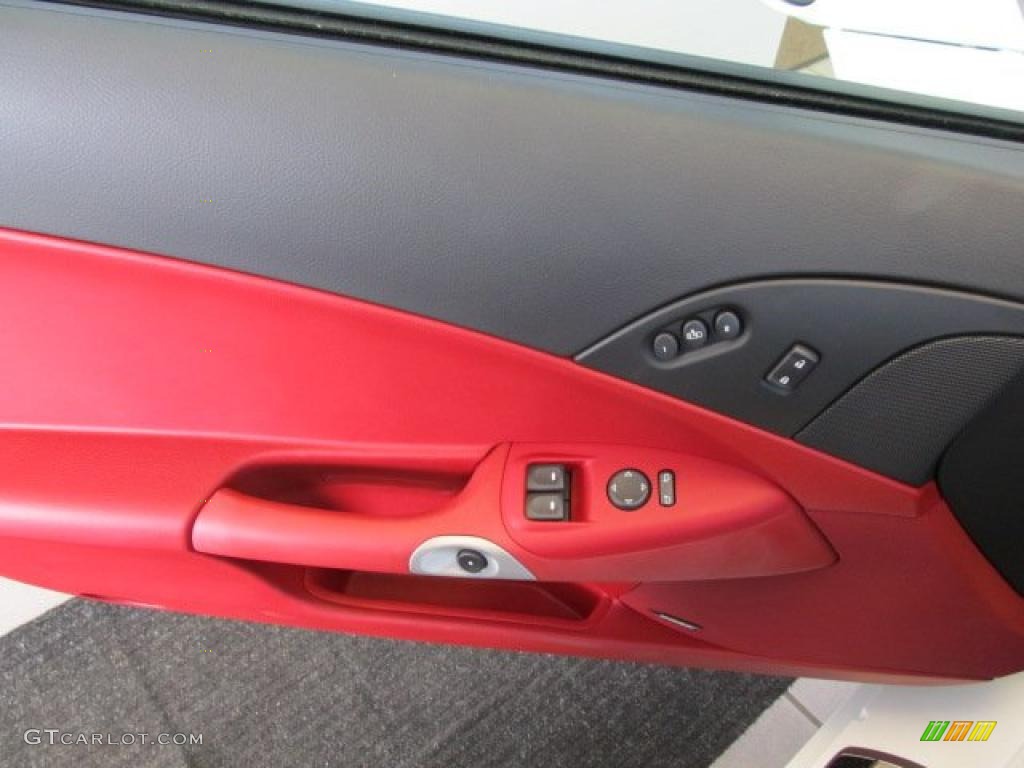2011 Chevrolet Corvette Grand Sport Coupe Red Door Panel Photo #42600604