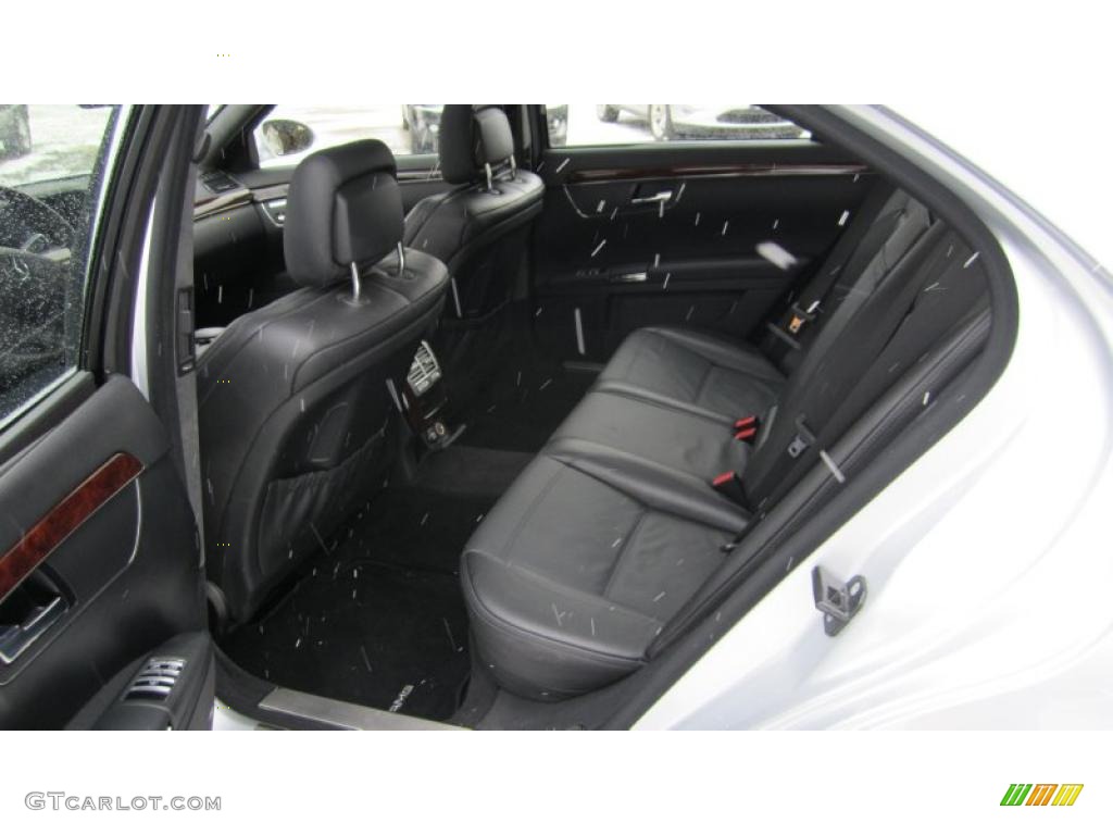 Black Interior 2008 Mercedes-Benz S 63 AMG Sedan Photo #42602688