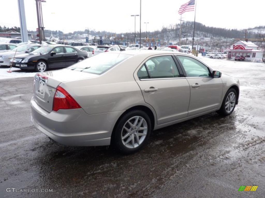 2010 Fusion SEL - Smokestone Metallic / Camel photo #4