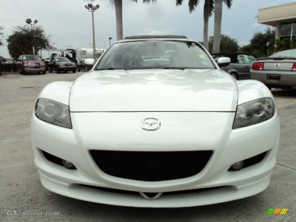 2005 RX-8 Sport - Whitewater Pearl / Black photo #14