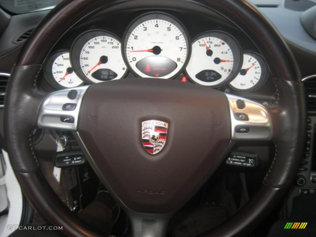 2007 911 Carrera S Cabriolet - Carrara White / Cocoa photo #15