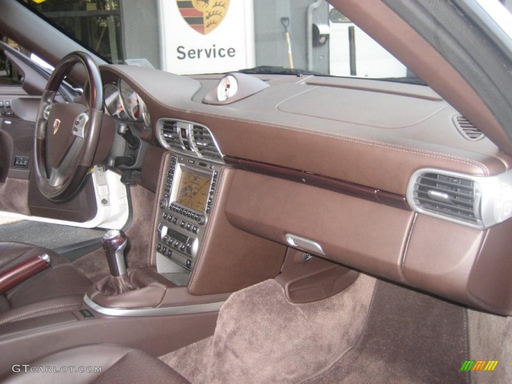 2007 911 Carrera S Cabriolet - Carrara White / Cocoa photo #24