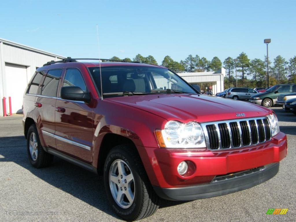 2006 Grand Cherokee Limited - Red Rock Crystal Pearl / Medium Slate Gray photo #7