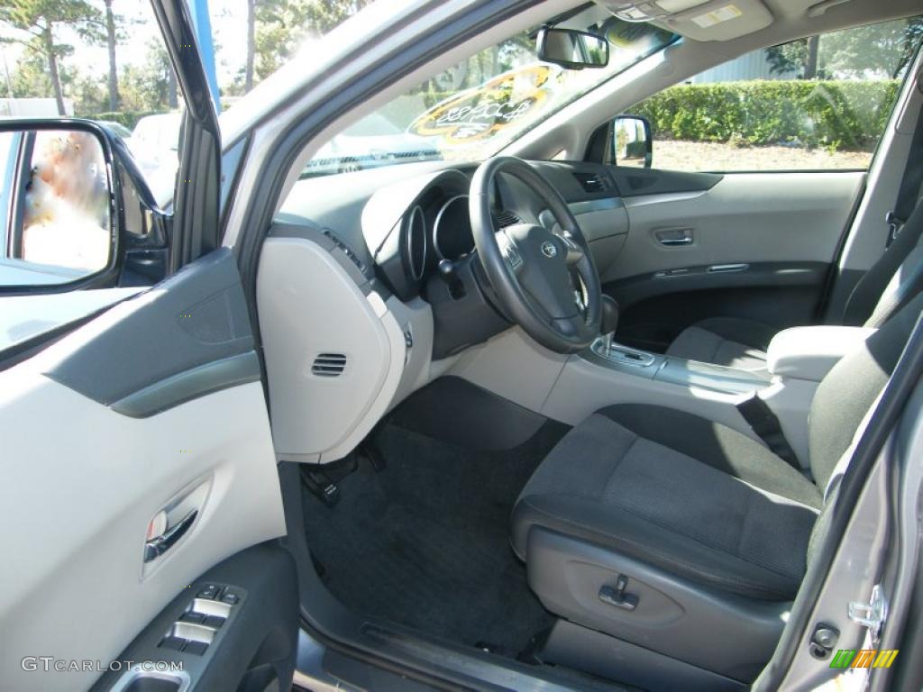 Slate Gray Interior 2008 Subaru Tribeca 7 Passenger Photo #42609592