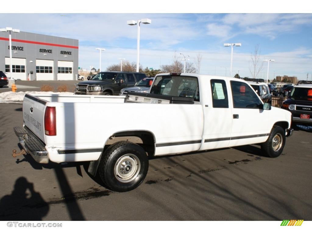 1995 C/K 2500 C2500 Cheyenne Extended Cab - White / Blue photo #2