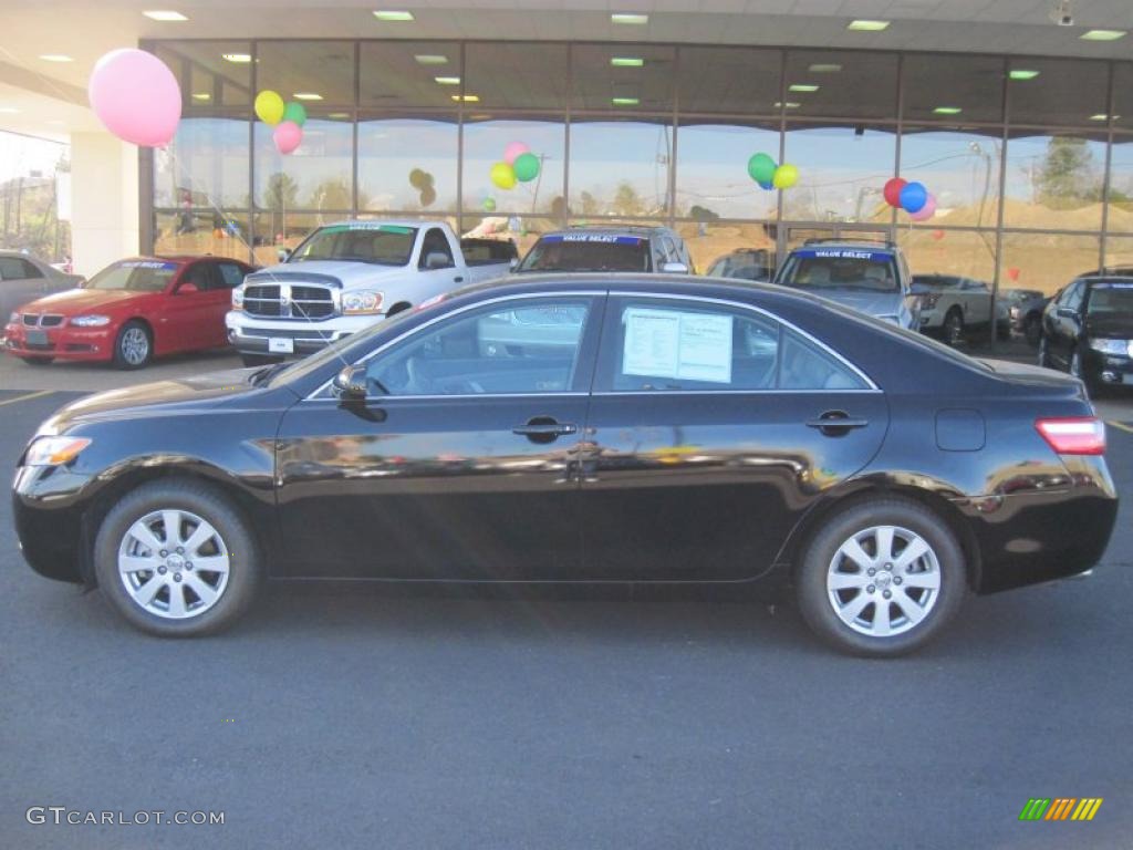 2007 Camry XLE V6 - Black / Ash photo #2