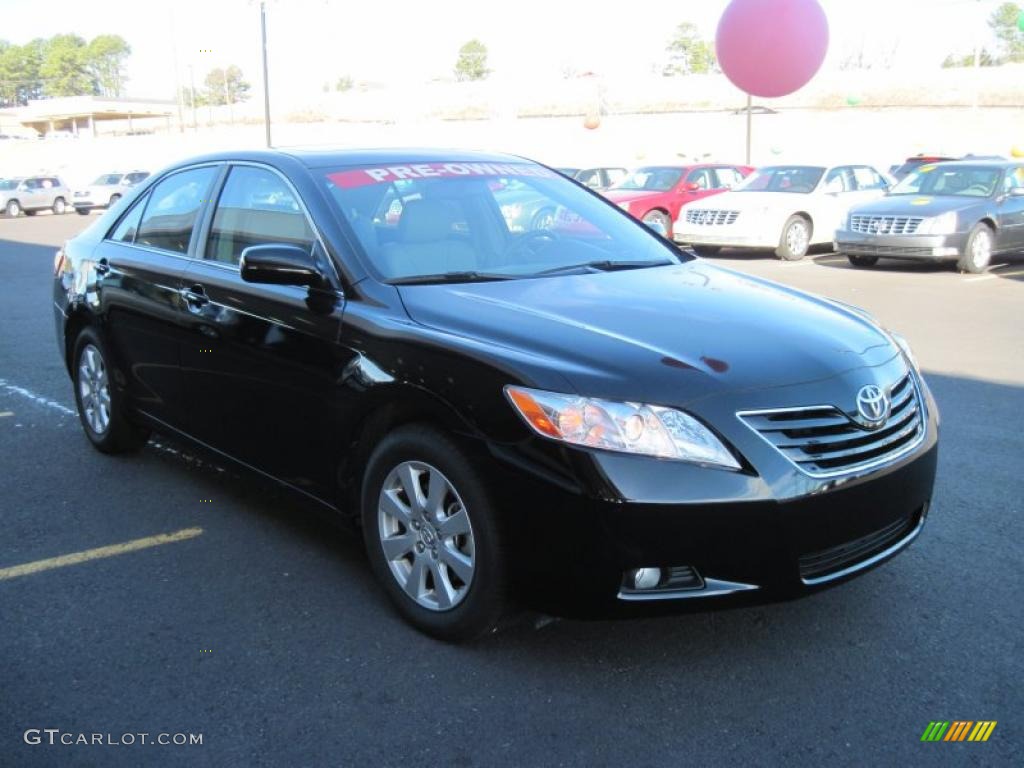 2007 Camry XLE V6 - Black / Ash photo #7