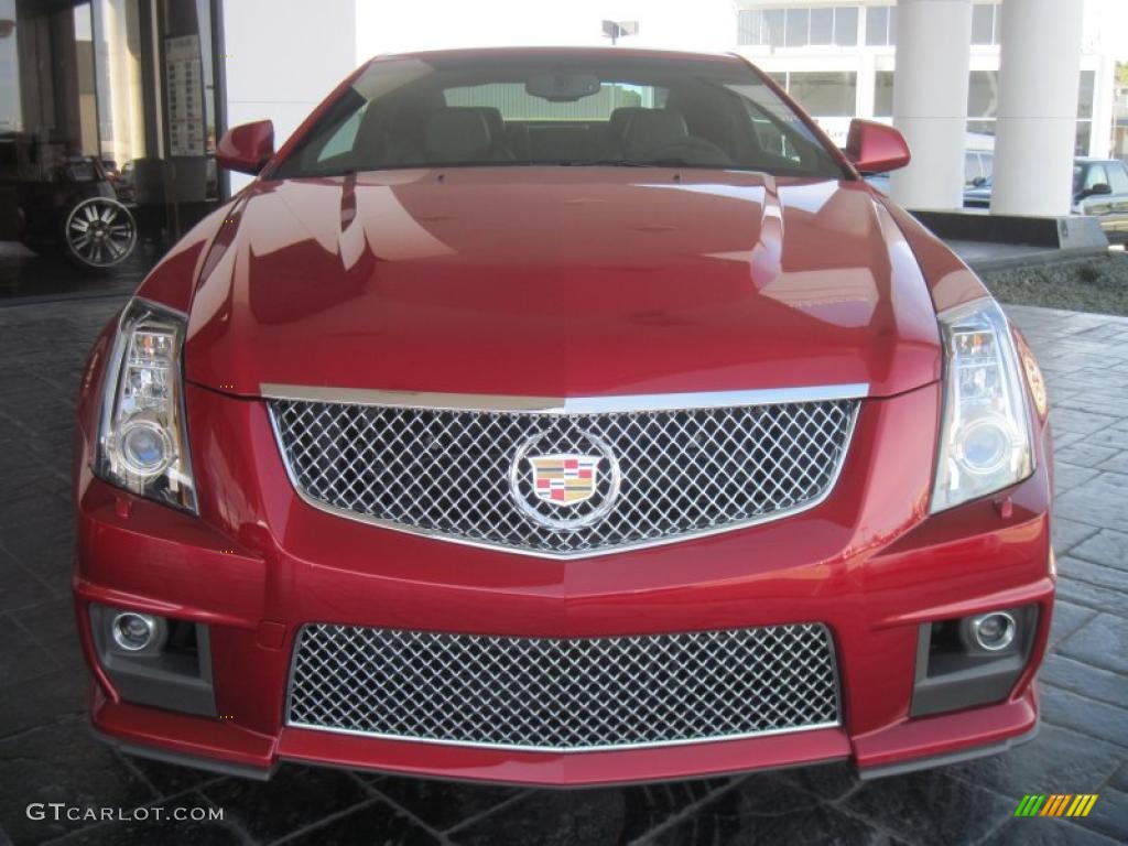 Crystal Red Tintcoat 2011 Cadillac CTS -V Coupe Exterior Photo #42616048
