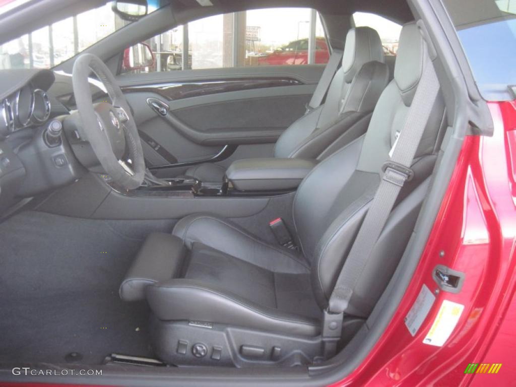 Ebony Interior 2011 Cadillac CTS -V Coupe Photo #42616080