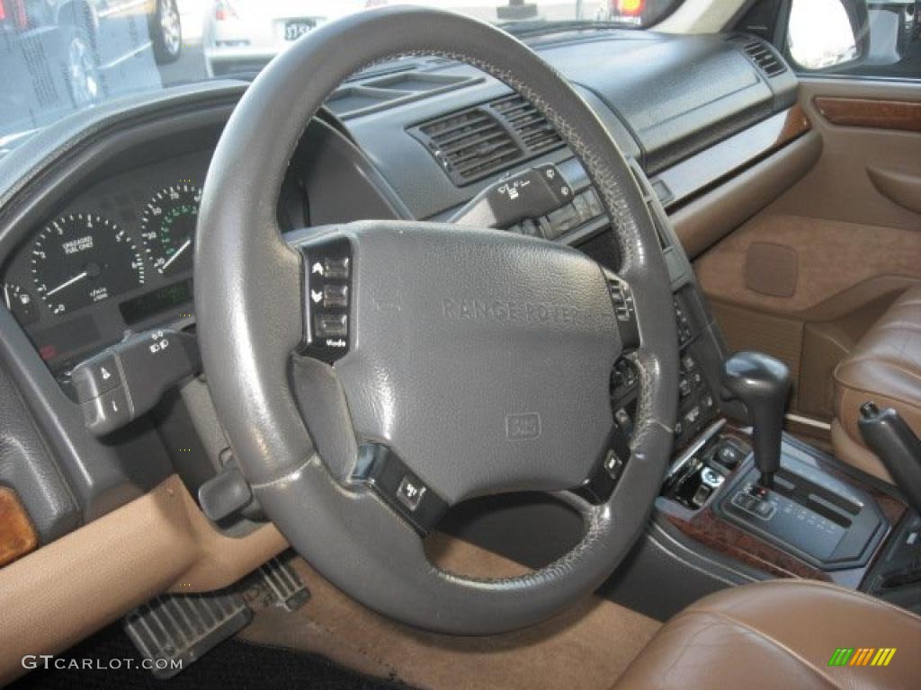 1997 Land Rover Range Rover SE Dark Beige Steering Wheel Photo #42617416