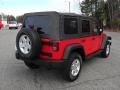 2008 Flame Red Jeep Wrangler Unlimited X 4x4  photo #4