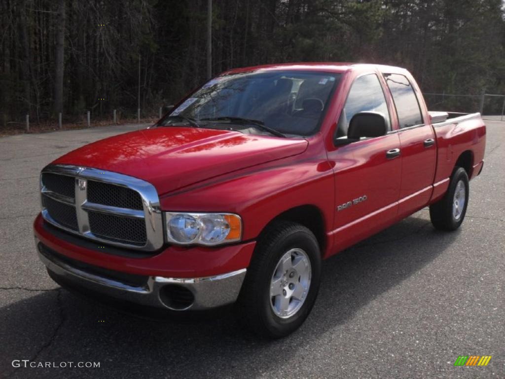 2005 Ram 1500 SLT Quad Cab - Flame Red / Dark Slate Gray photo #1