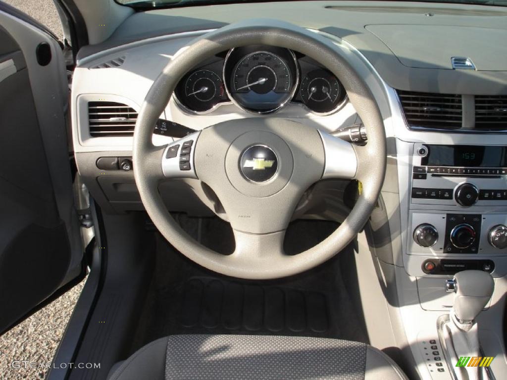 2010 Chevrolet Malibu LS Sedan Titanium Steering Wheel Photo #42621772
