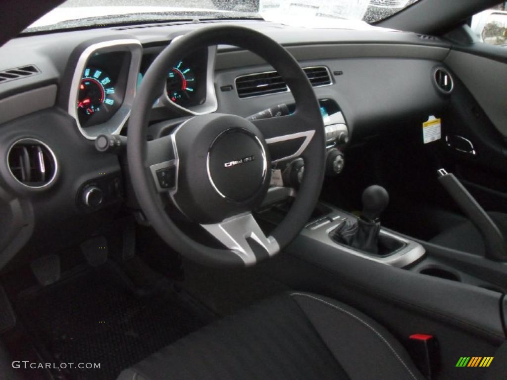 Black Interior 2011 Chevrolet Camaro LS Coupe Photo #42622076