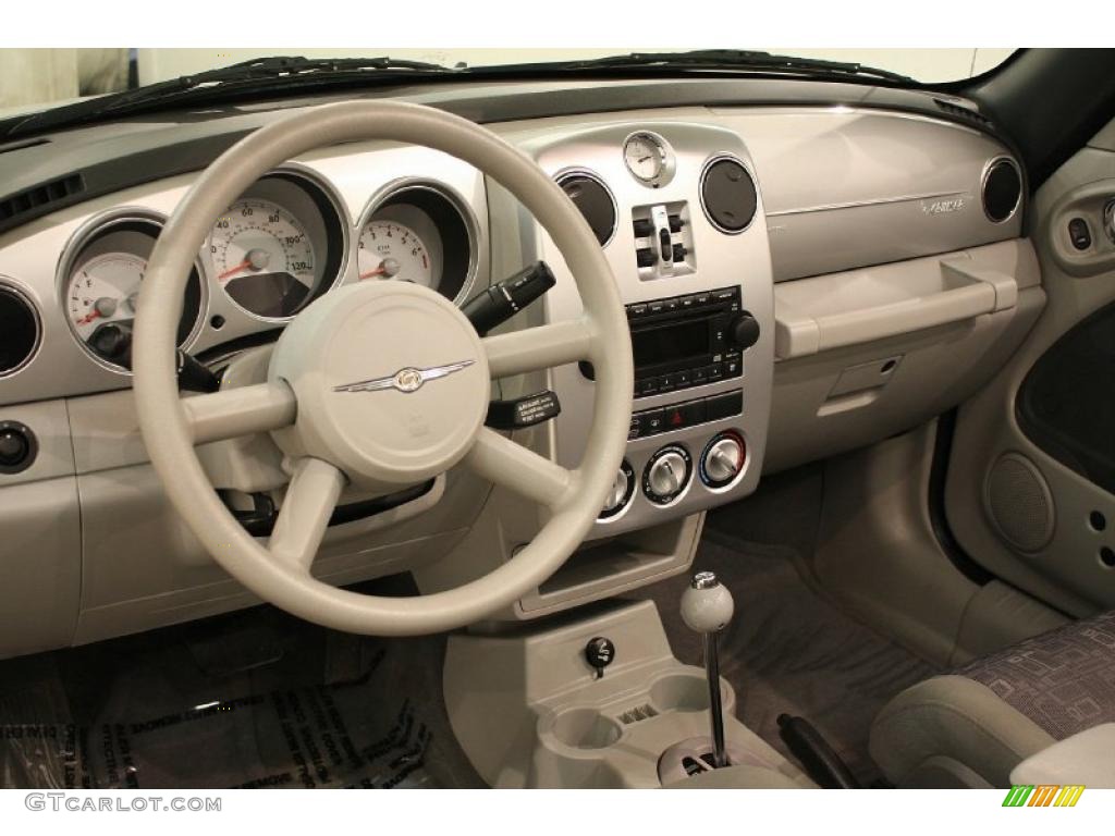 2006 Chrysler PT Cruiser Touring Convertible Pastel Slate Gray Dashboard Photo #42624892