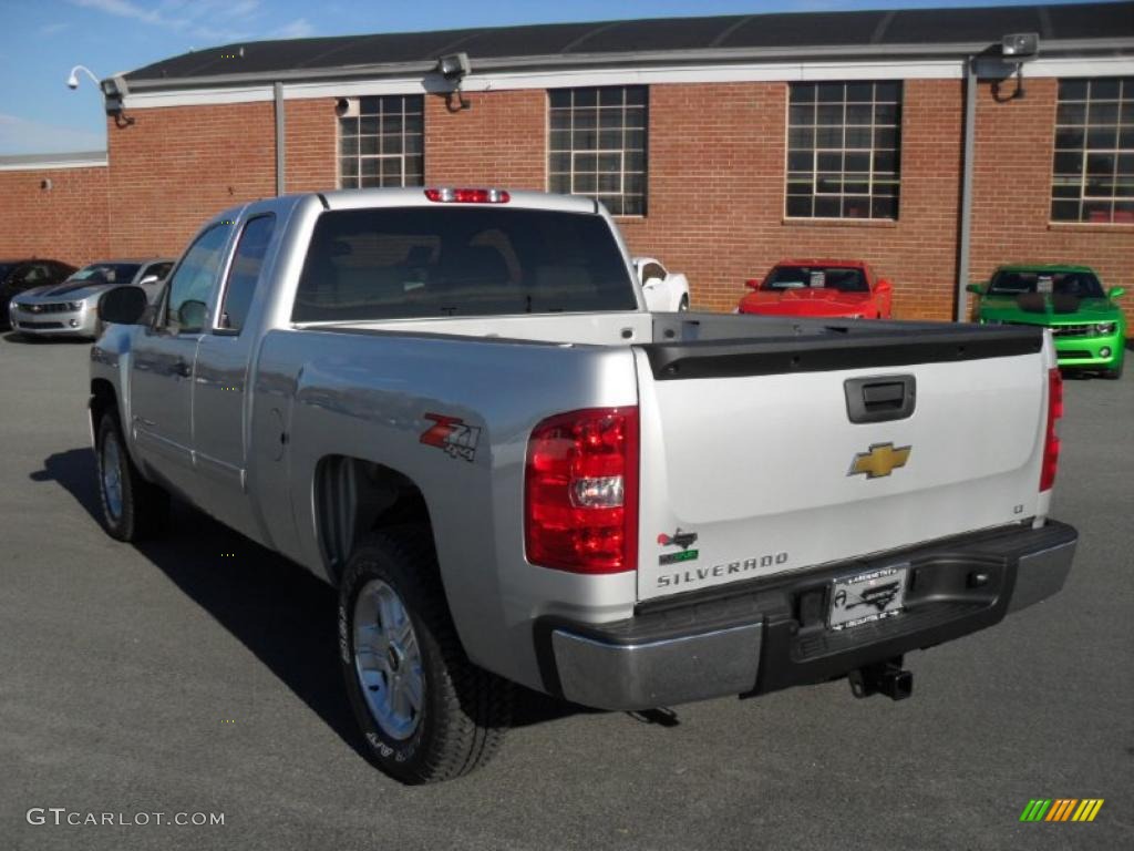 2011 Silverado 1500 LT Extended Cab 4x4 - Sheer Silver Metallic / Light Titanium/Ebony photo #2