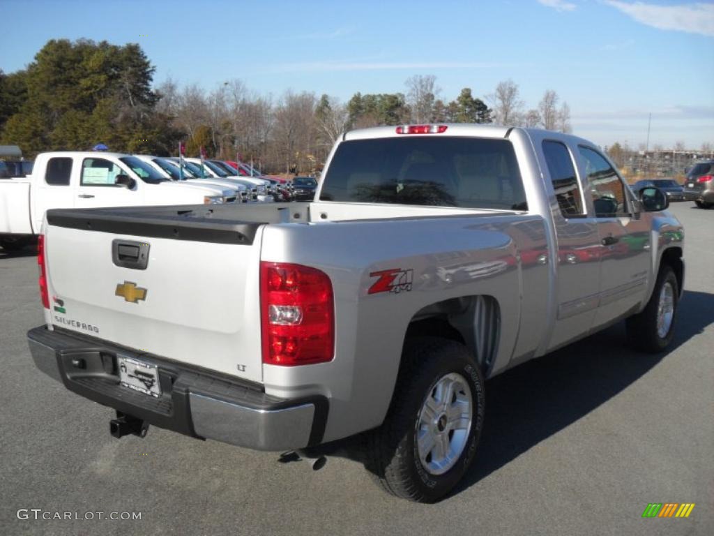 2011 Silverado 1500 LT Extended Cab 4x4 - Sheer Silver Metallic / Light Titanium/Ebony photo #4