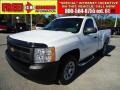 2007 Summit White Chevrolet Silverado 1500 Work Truck Regular Cab  photo #1