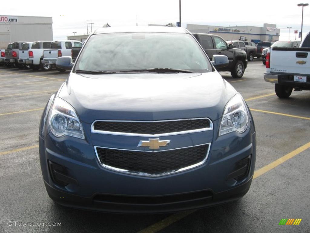 2011 Equinox LT - Twilight Blue Metallic / Light Titanium/Jet Black photo #2