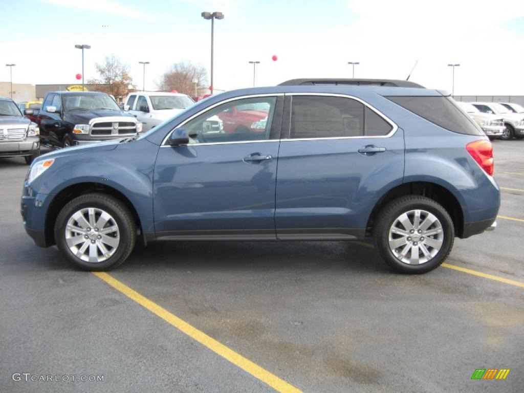 2011 Equinox LT - Twilight Blue Metallic / Light Titanium/Jet Black photo #8