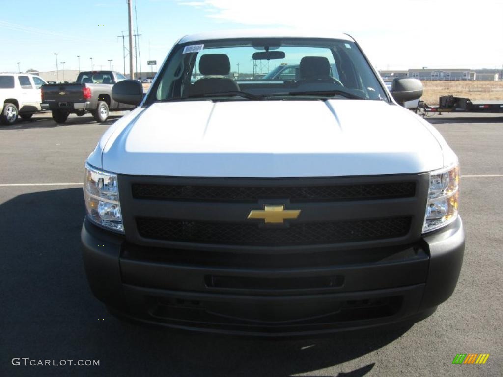 2011 Silverado 1500 Regular Cab - Summit White / Dark Titanium photo #2